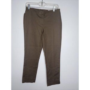 New Chico's the Ultimate Fit Brown Pants Women's 00 Smooth Stretch Ankle